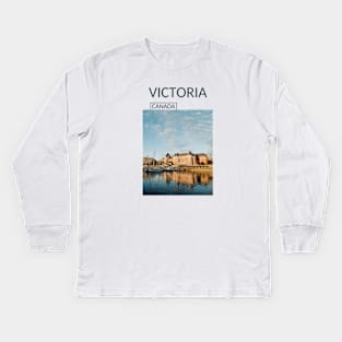 Victoria British Columbia Capital City Canada Souvenir Gift for Canadian T-shirt Apparel Mug Notebook Tote Pillow Sticker Magnet Kids Long Sleeve T-Shirt